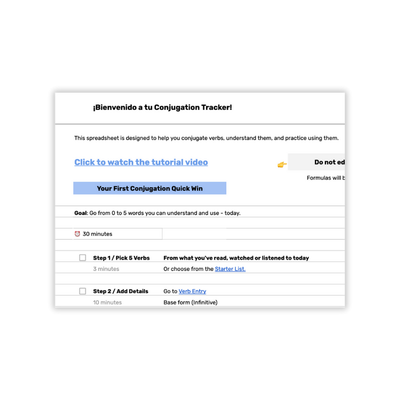 Spanish Conjugation Tracker