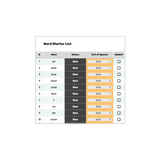 Spanish Vocabulary Tracker