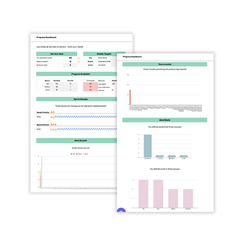 Spanish Vocabulary Tracker