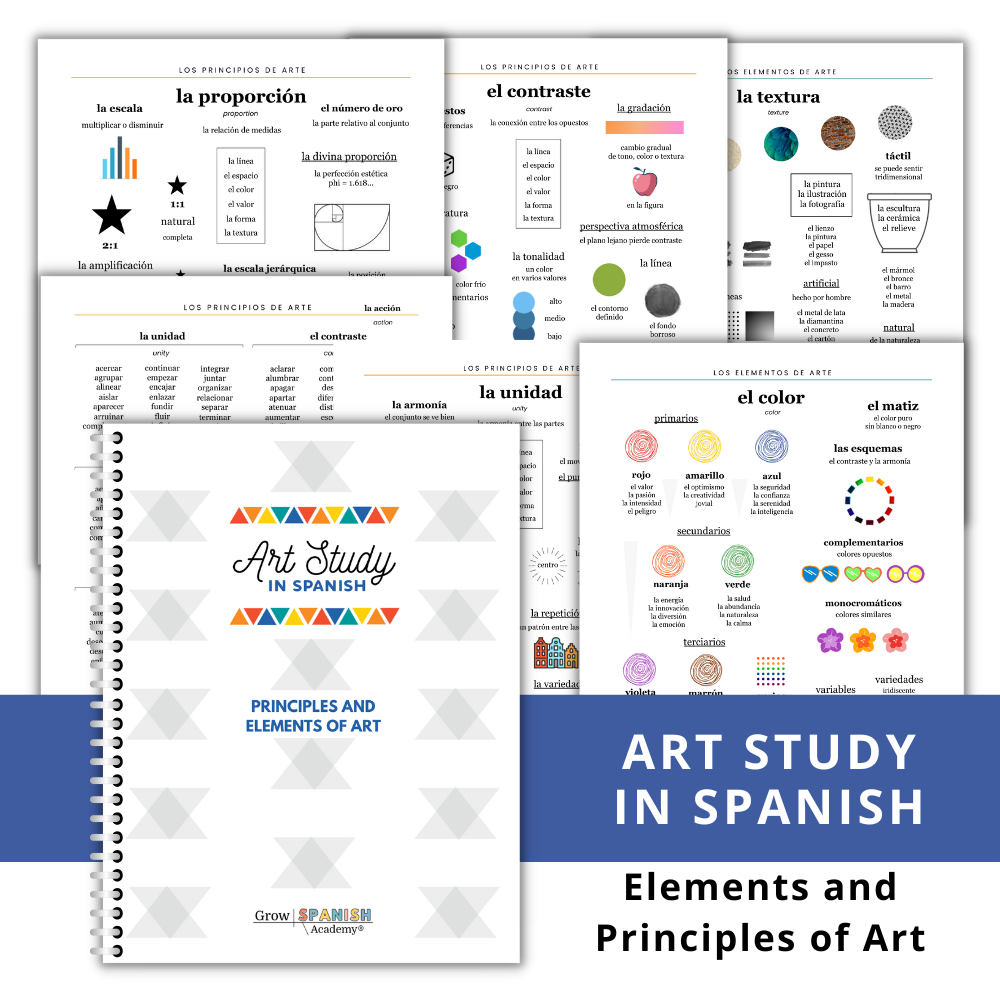 Elements and Principles of Art in Spanish Grow Spanish Shop