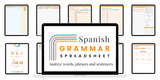Spanish Grammar Spreadsheet®