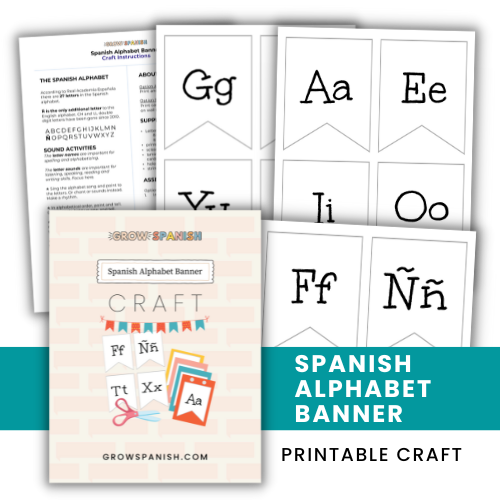 spanish alphabet banner craft